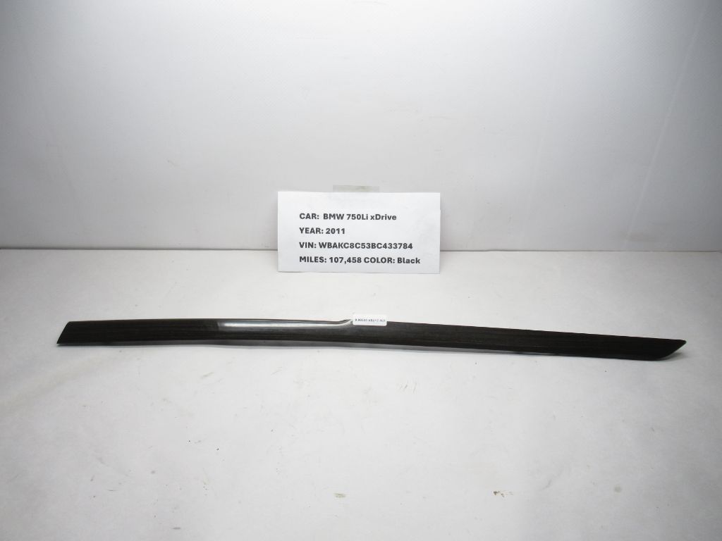 11-15 BMW 750Li xDrive Center Console Trim Cover Panel Molding 9160534-06 OEM