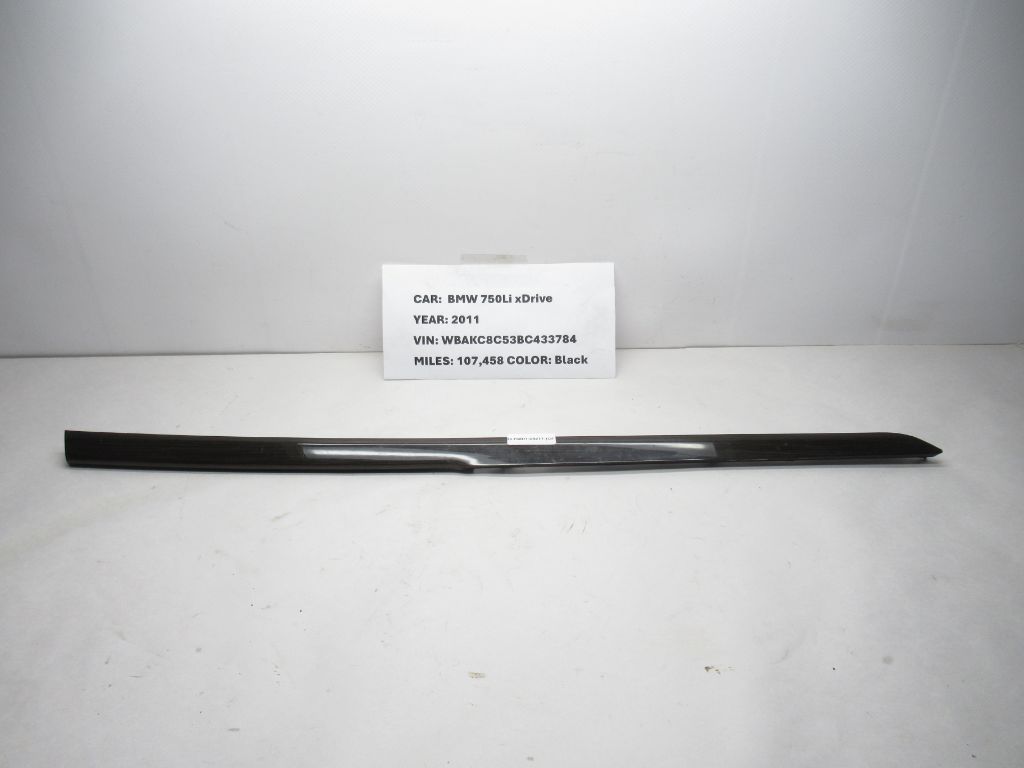 11-15 BMW 750Li xDrive Center Console Trim Cover Panel Molding 9160533-06 OEM