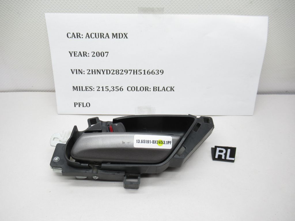 2007-2013 Acura MDX Rear Left Interior Door Handle 72160-STX-A02ZB OEM