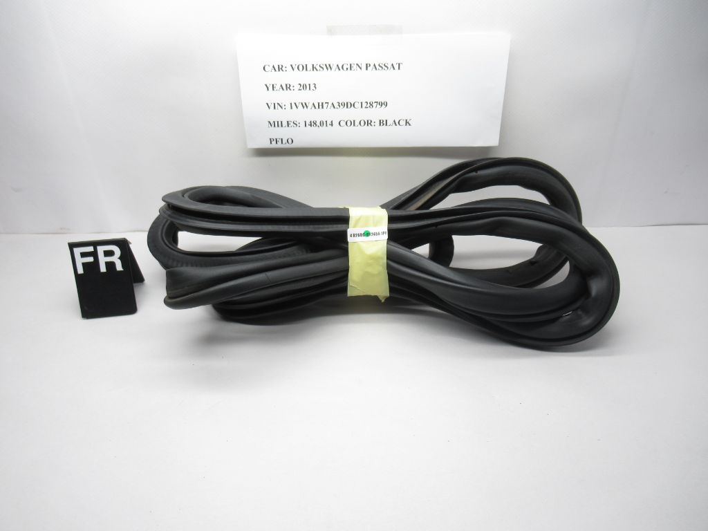 13-15 Volkswagen Passat Front Right Body Weather Strip Seal 561867912 OEM