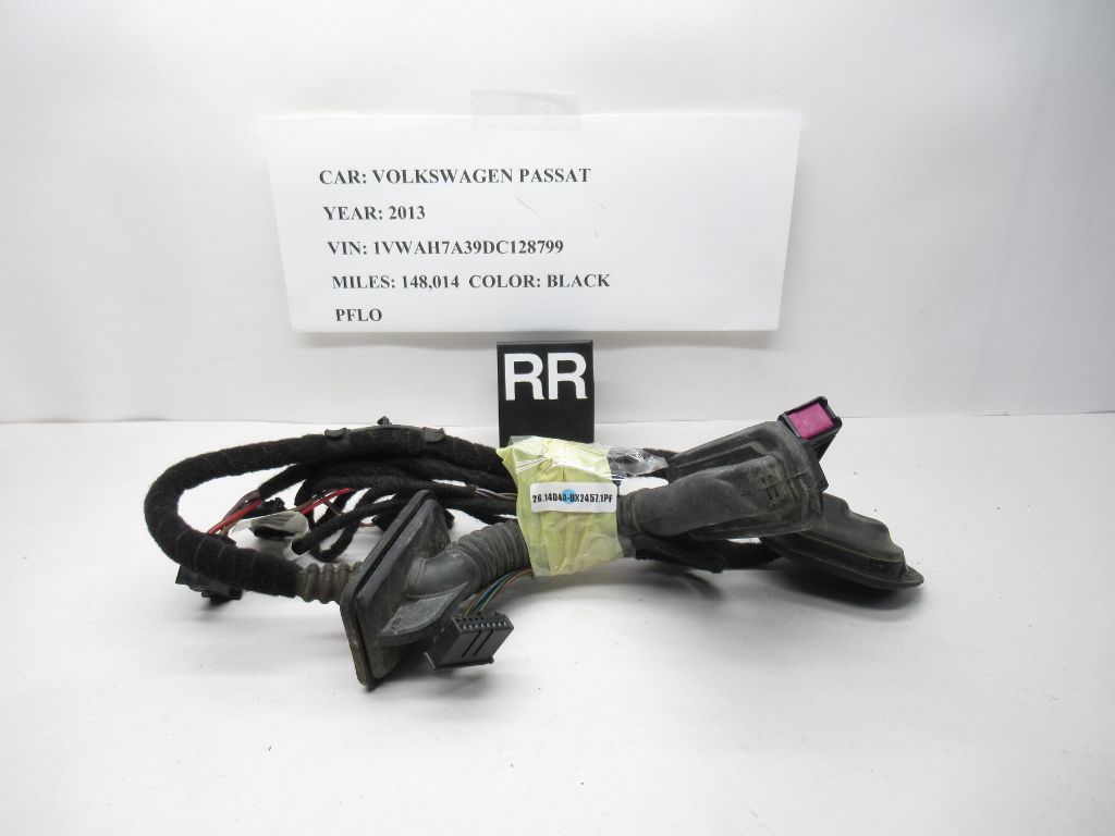 2013-2014 Volkswagen Passat Rear Right Door Wiring Harness 561971694AC OEM