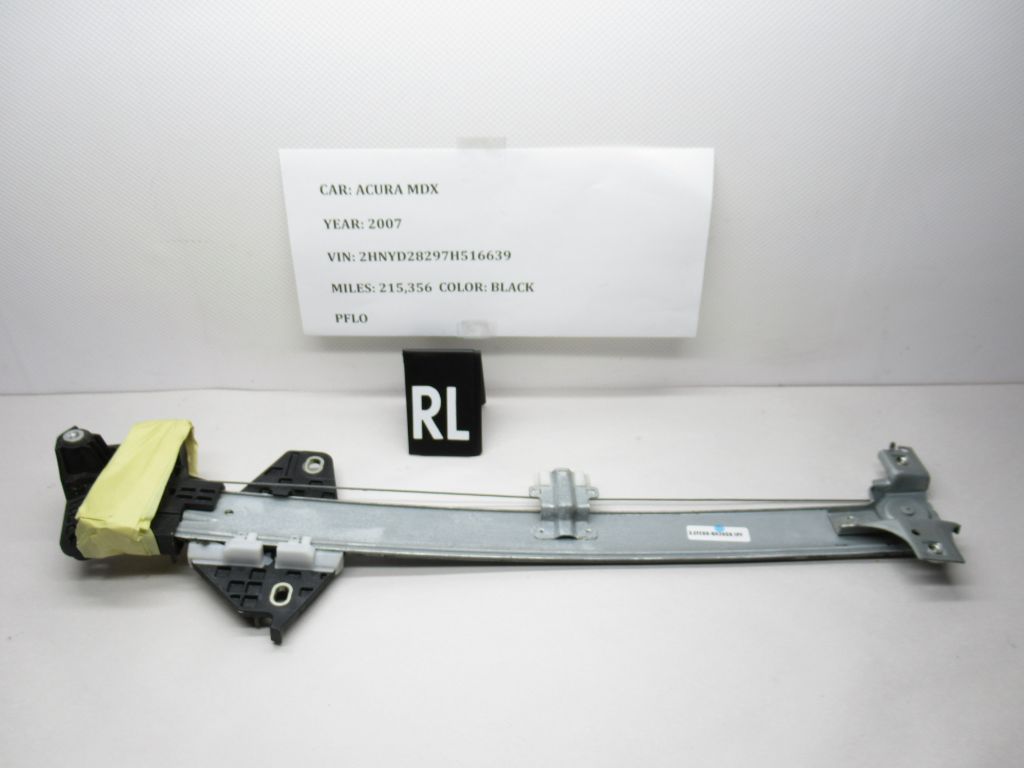 2007-2013 Acura MDX Rear  Left Window Regulator 72750-STX-A02 OEM