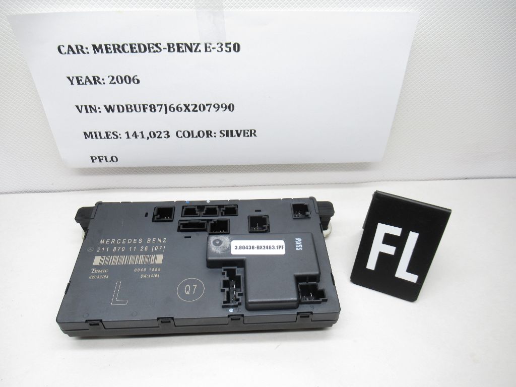 2003-2009 Mercedes Benz E Class Front Left Door Control Module 2118701126 OEM