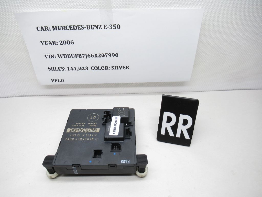 03-09 Mercedes Benz E Class Rear Right Door Control Module A2118704126 OEM