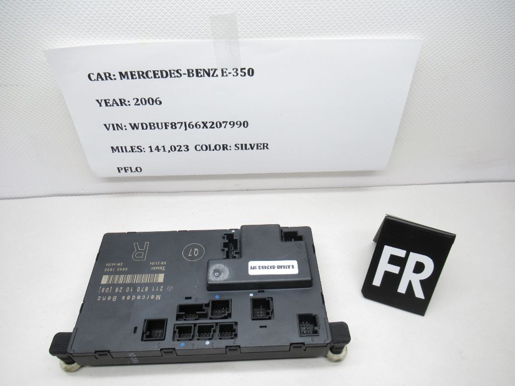 03-09 Mercedes Benz E Class Front Right Door Control Module A2118701026 OEM