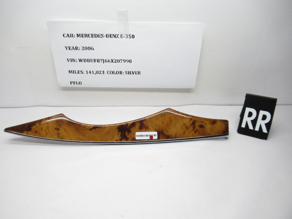 06-09 Mercedes-Benz E350 Right Rear Passenger Door Panel Wood Trim 204968 OEM