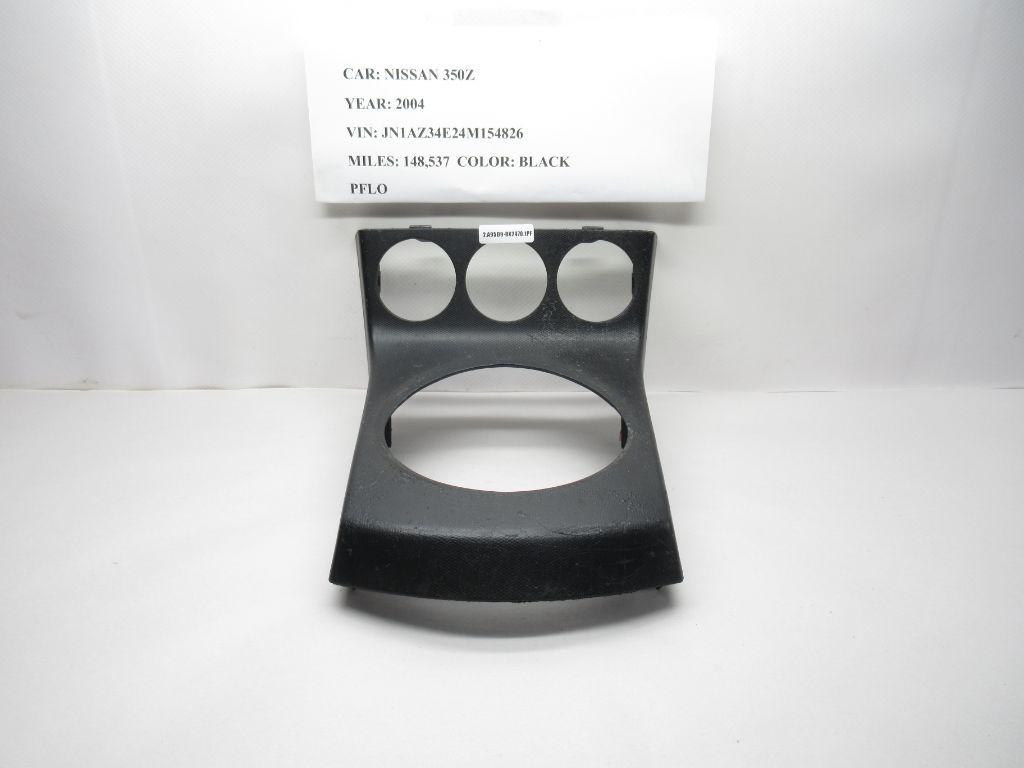 03-06 Nissan 350Z Shift Selector and Climate Control Trim Bezel 96936CD00 OEM