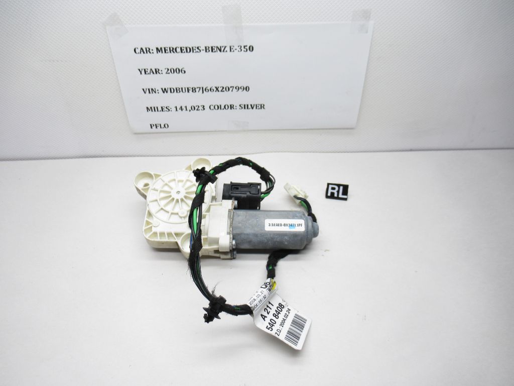 03-09 Mercedes E350 E550 Rear Left Side Window Regulator Motor A2118202342 OEM