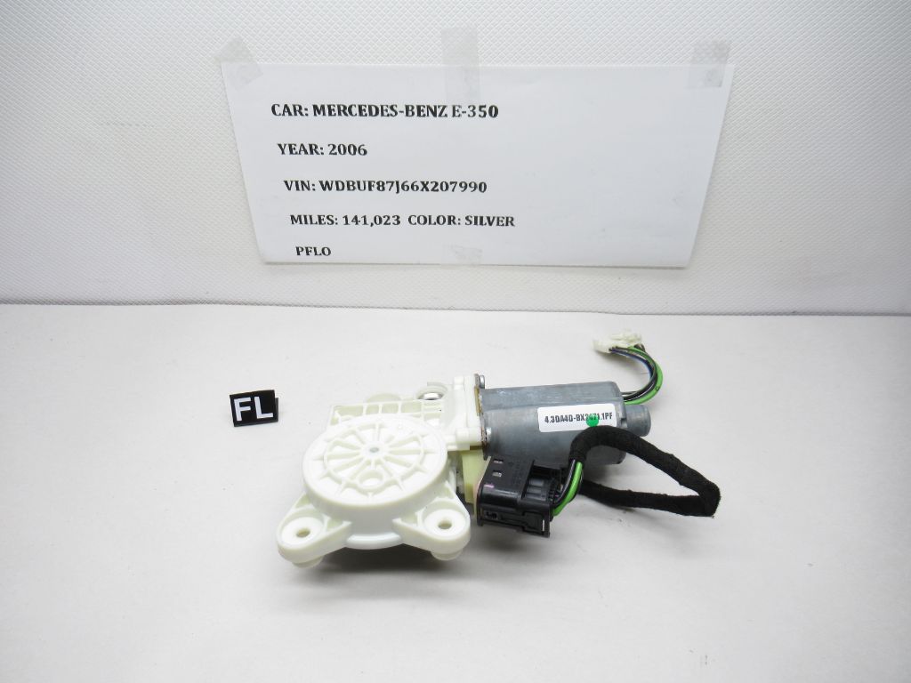 03-09 Mercedes E350 E550 Front Left Side Window Regulator Motor A2118202942 OEM