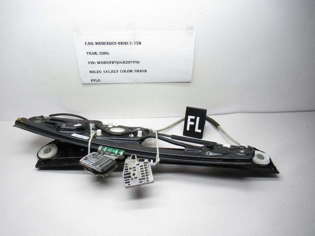 06 - 08 Mercedes-Benz E350 Front Left Side Window Regulator A21172001 OEM