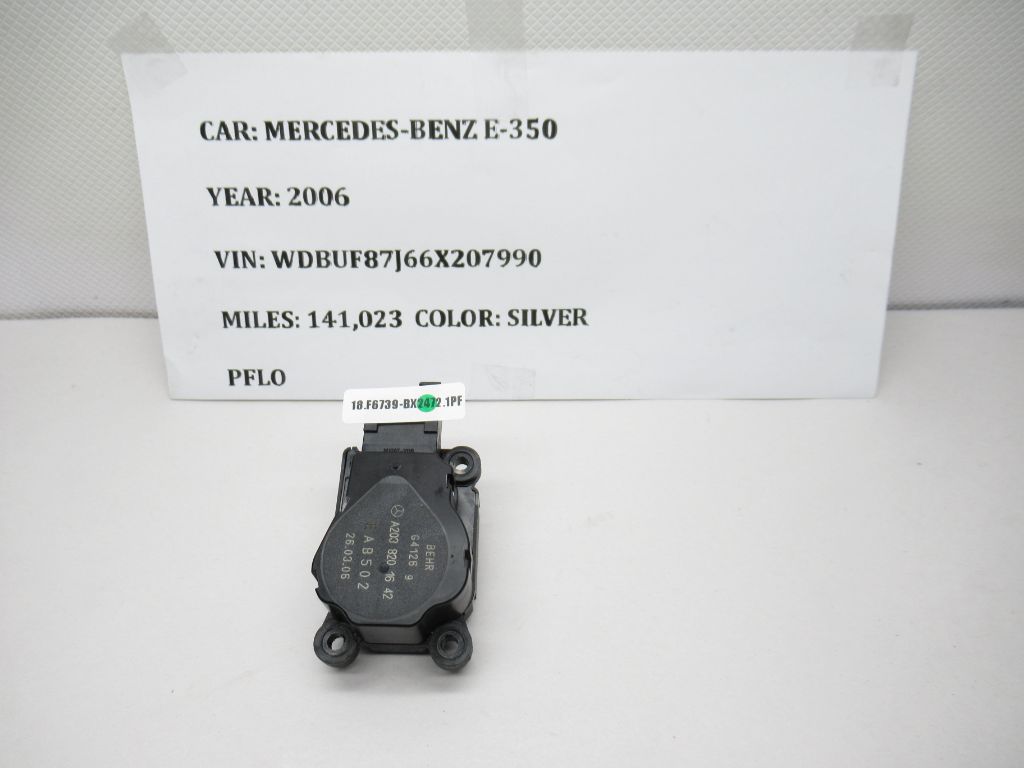 2006 -2008 Mercedes-Benz E350 Heater Flap Actuator Motor A2038201642 OEM