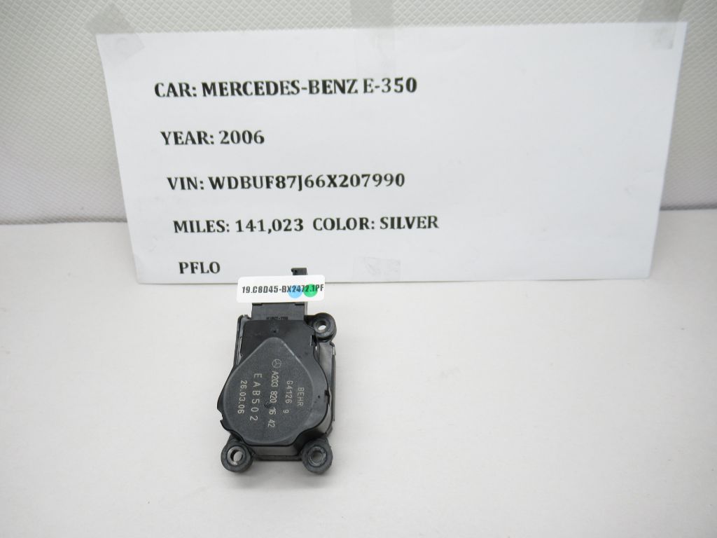 2006 -2008 Mercedes-Benz E350 Heater Flap Actuator Motor A2038201642 OEM