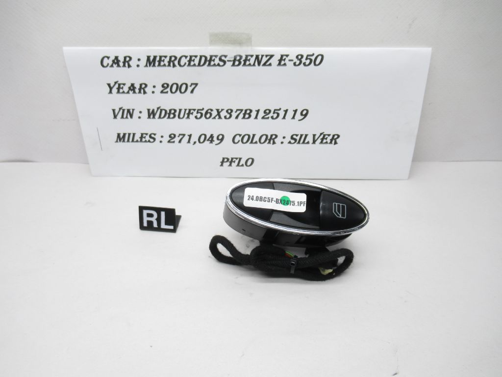 2006-2011 Mercedes-Benz E350 Rear Left Window Control Switch A2118219958 OEM