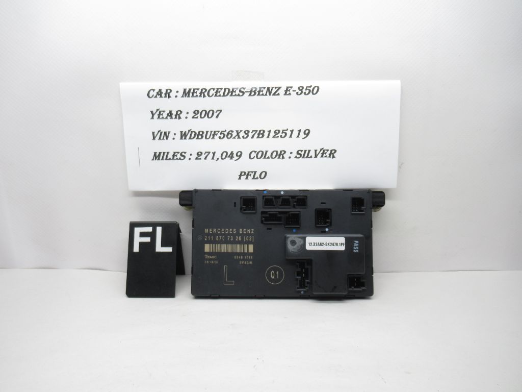 03-09 Mercedes Benz E Class Front Left Door Control Module 2118707326 OEM