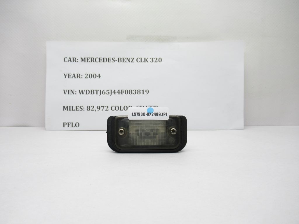 2003-2004 Mercedes-Benz CLK Class License Plate Light 2308200166 OEM