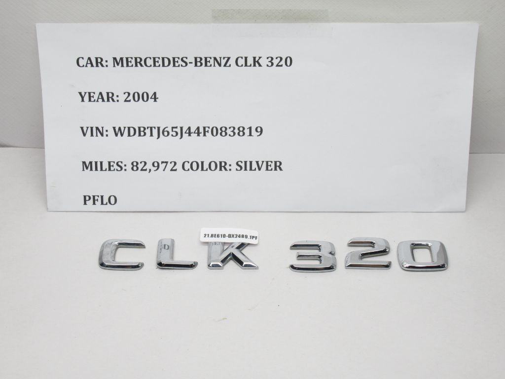 2003- 2004 Mercedes Benz CLK320 Emblem Letters Badge Trunk Logo OEM