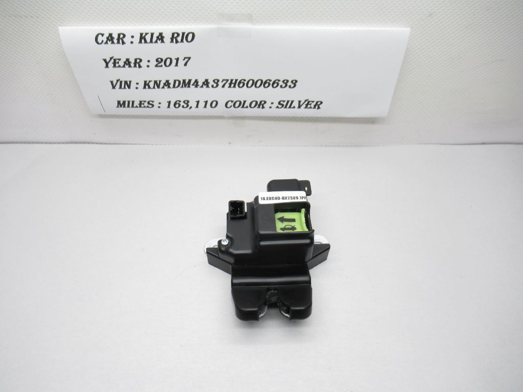 2012-2017 Kia Rio Sedan Rear Trunk Lid Lock Actuator Latch 812301W010 OEM