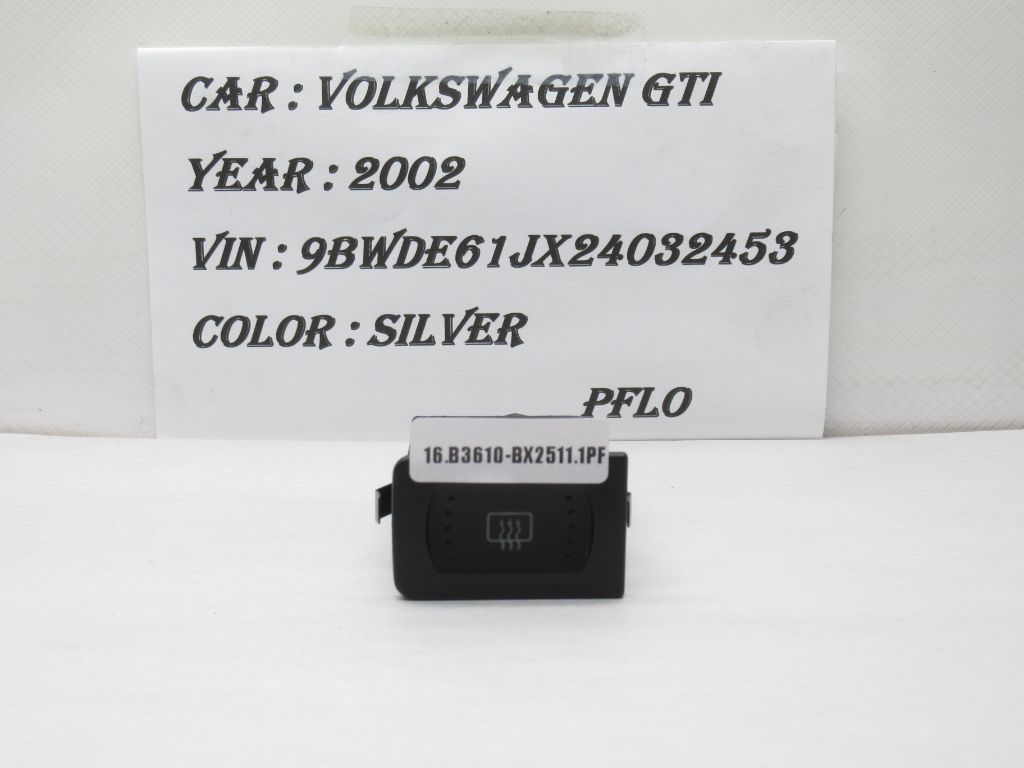 1999-2003 VW Golf Jetta Rear Defrost Switch Button 1J0959621D OEM