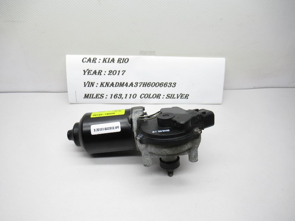 2012-2017 Kia Rio Front Windshield Wiper Motor 98100-1W000 OEM