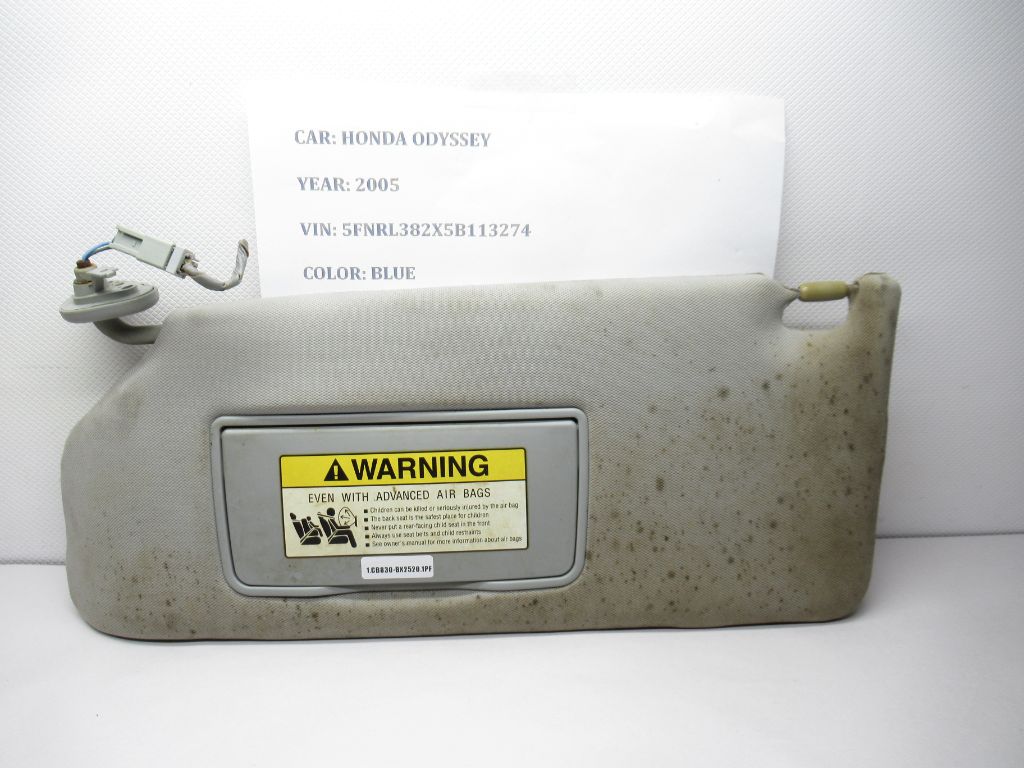 05-10 Honda Odyssey Passenger Sunvisor 83230-SHJ-A12ZA OE
