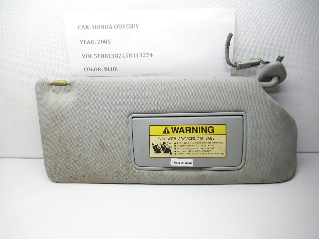 05-10 Honda Odyssey Passenger Sunvisor 83230-SHJ-A12ZA OEM