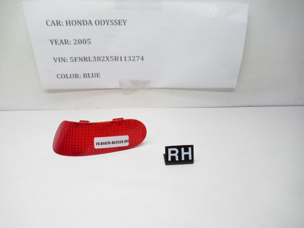 05-10 Honda Odyssey Bumper RH Reflector 33555-TK8-A01 OEM