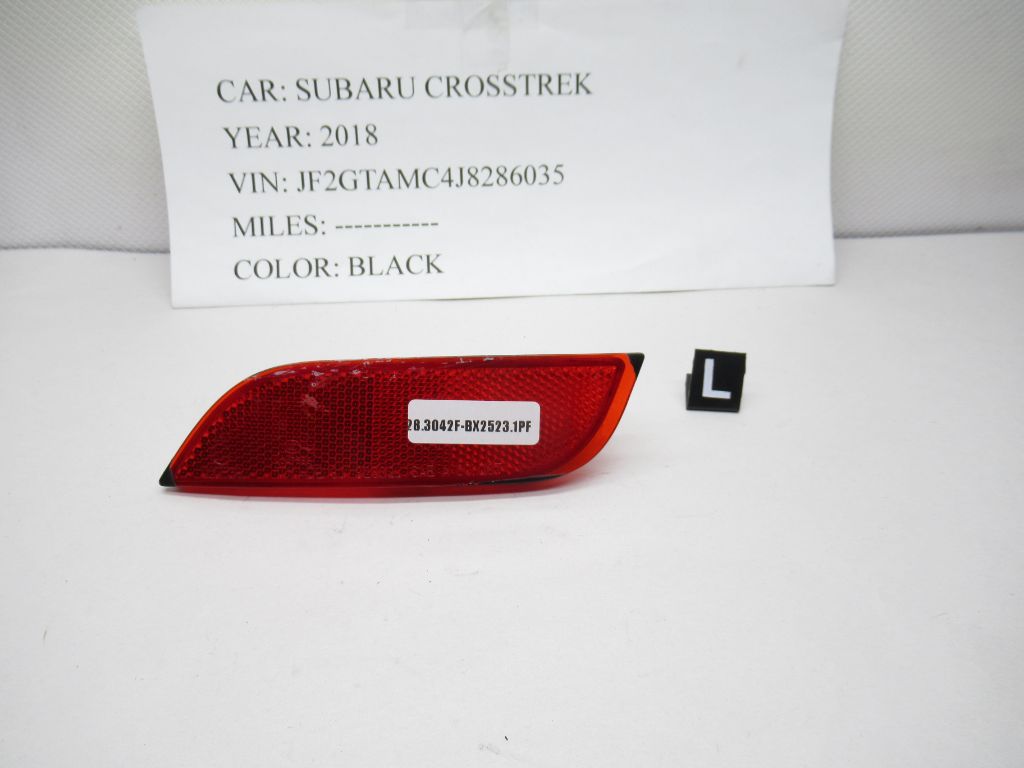 2018-2023 Subaru Crosstrek Left Bumper Reflector 32302L OEM