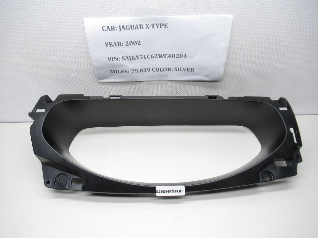 2002-2008 Jaguar X-Type Instrument Cluster Housing Bezel Used 1X4X-F6990-A OEM