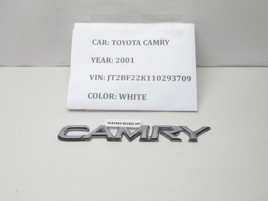1997-2001 Toyota Camry Emblem Badge Letters Logo Decal Trunk Rear Chrome OEM