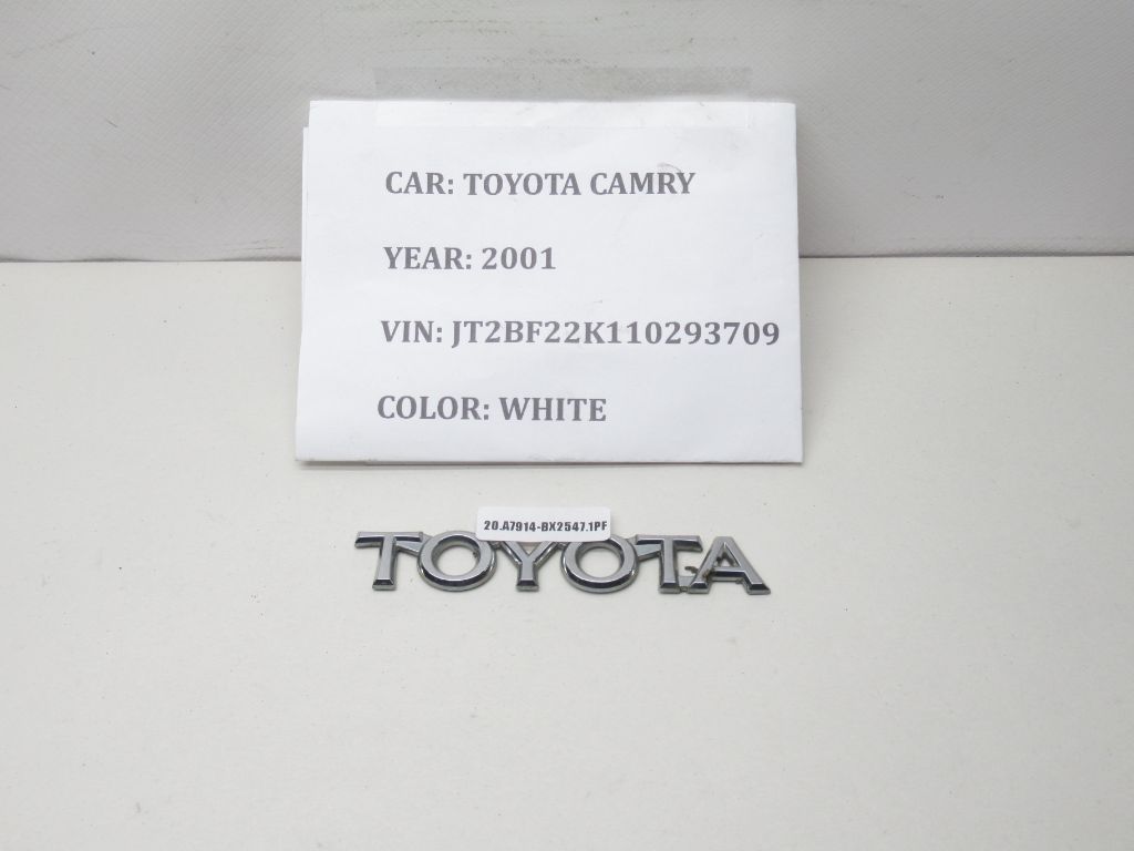 1997-2001 Toyota Camry Emblem Logo Letters Badge Trunk Lid Rear Chrome OEM