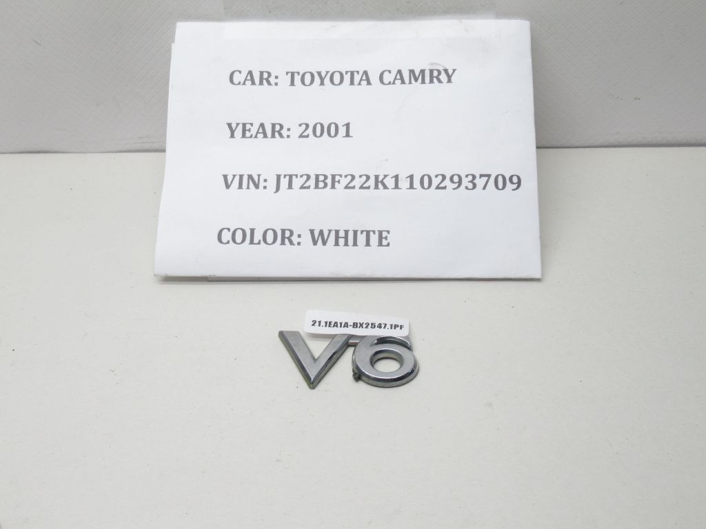 1997-2001 Toyota Camry V6 Emblem Badge Letters Logo Trunk Rear Chrome OEM