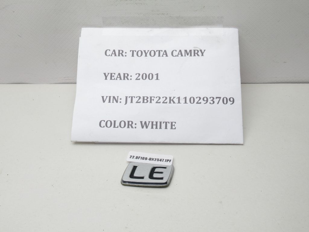1997-2001 Toyota Camry LE Emblem Badge Letters Logo Trunk Rear Chrome OEM