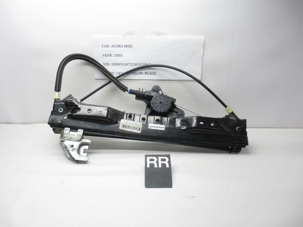 01-06 Acura MDX  Rear Right Window Regulator 3014856 OEM