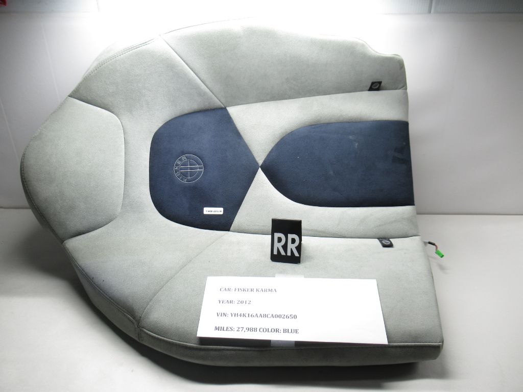 2012 FISKER Karma Rear Right Upper Seat Ecosuede 70036606 OEM