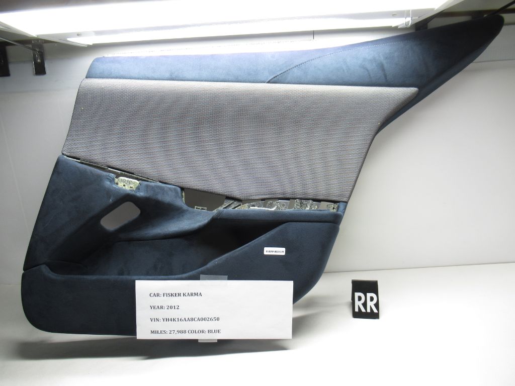 11-12 FISKER KARMA Rear Right Interior Door Panel C1311450018BB OEM