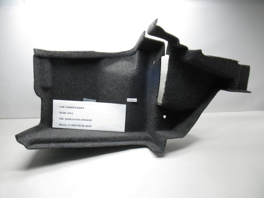 2012 Fisker Karma Rear Trunk Trim Cover Panel OEM