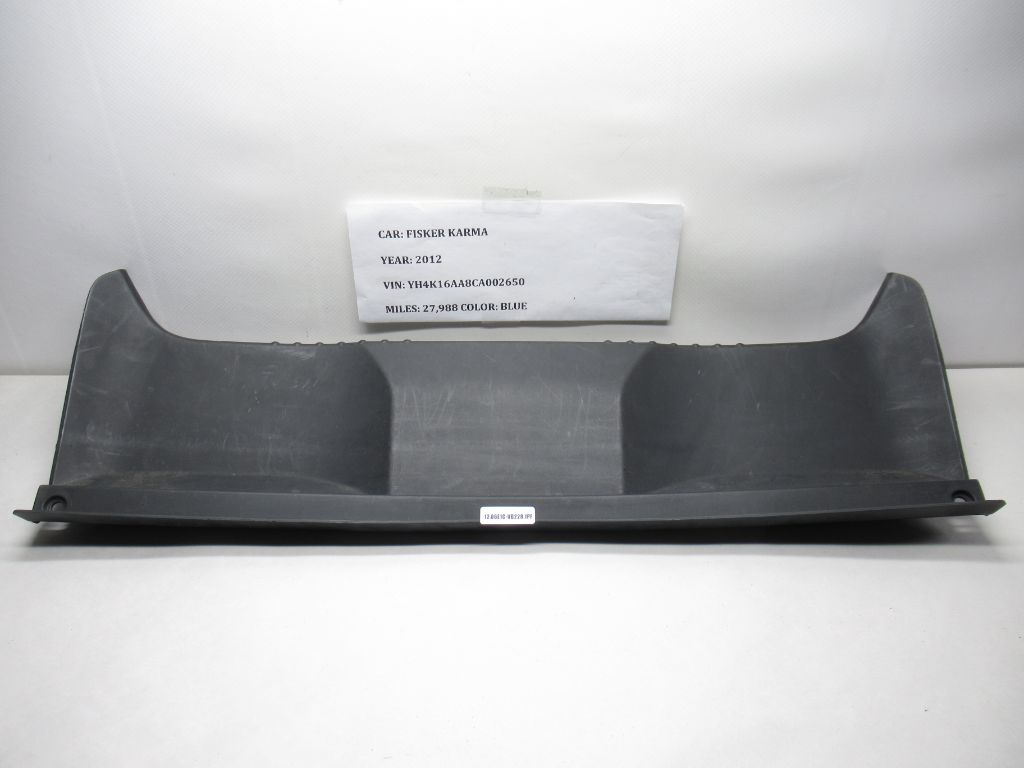 2012 Fisker Karma Rear Trunk Scuff Sill Plate Panel Cover Trim C131144901000 OEM