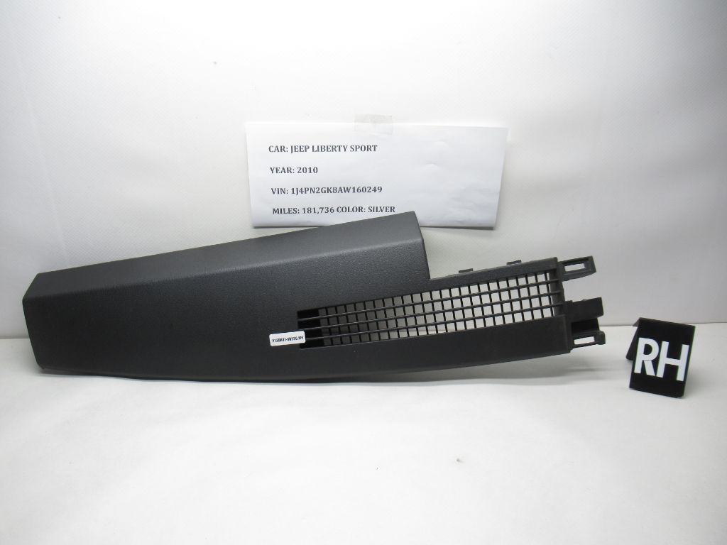 09-12 Jeep Liberty Right Upper Dash Defrost Air Vent Bezel Trim 1BV09XDVAD OEM