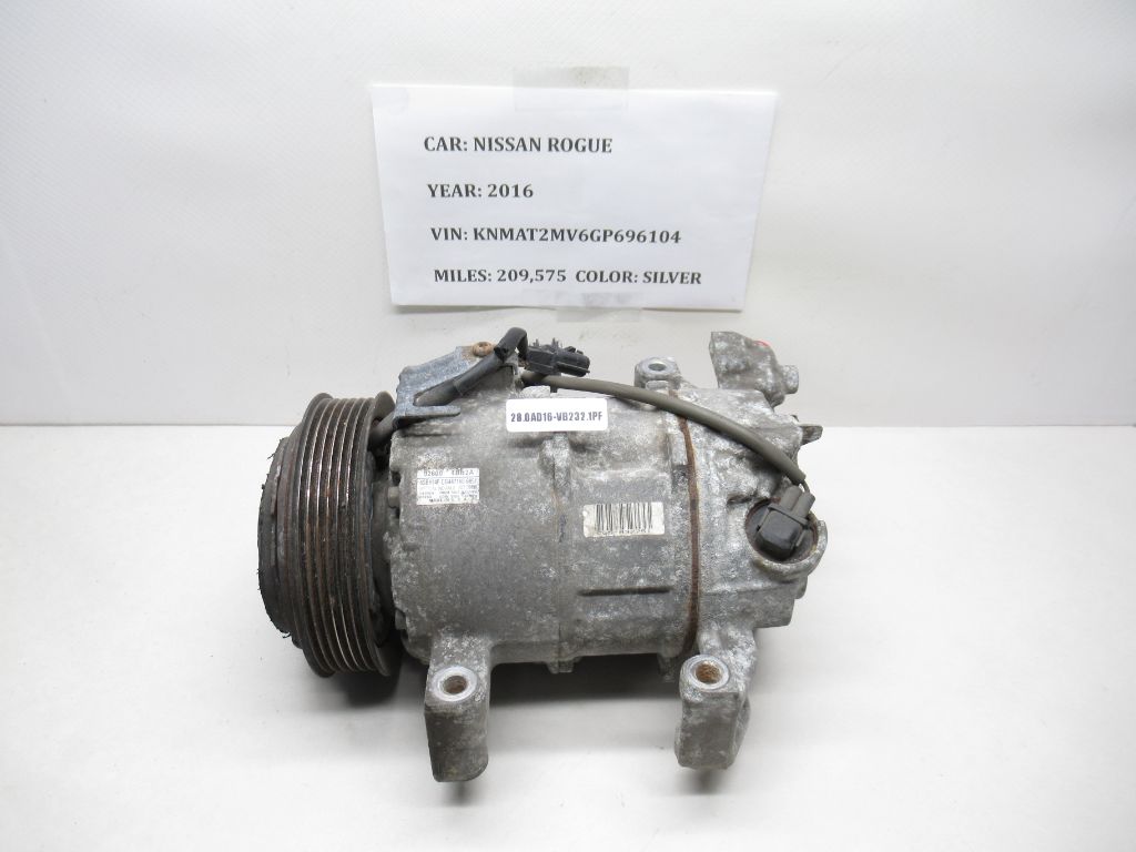 2016-2017 Nissan Rogue A/C Compressor 926004BB2A OEM