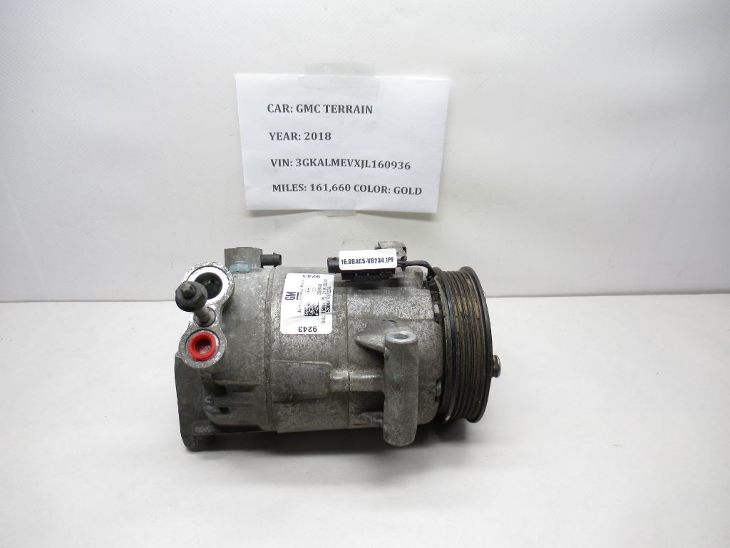2018-2024 GMC Terrain Air Conditioning  AC Compressor 23249243 OEM