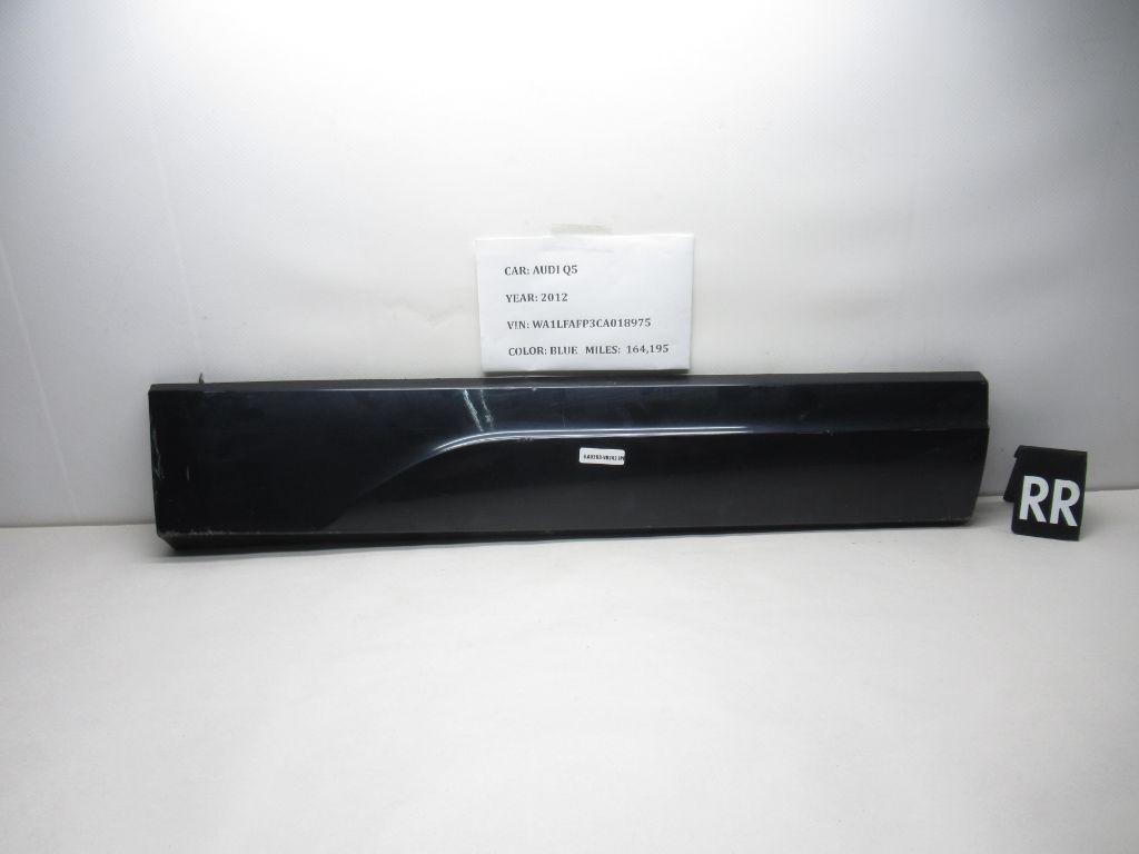 09-12 AUDI Q5 Lower Rear Right Bottom Door Molding Trim 8R0853970E OEM