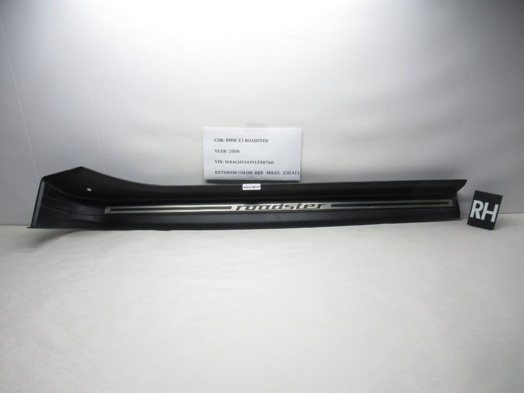 2000-2002 BMW Z3 Right Roadster Door Sill Scuff Plate 51478397502 OEM