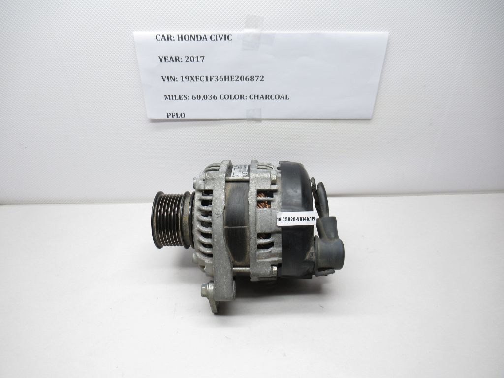 2016-2017 Honda Civic Alternator Charge Generator 31100-59B-003 OEM