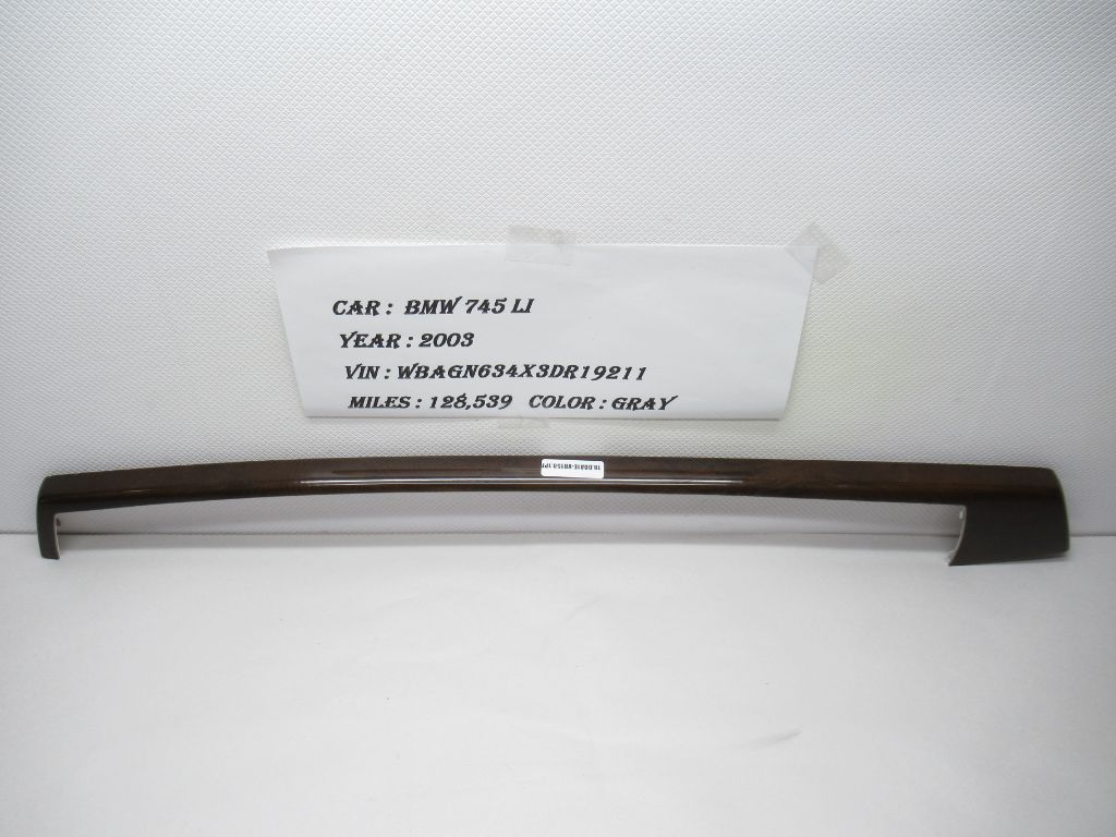 03-05 BMW 745Li Right Side Door Panel Armrest Trim Molding 51417024302 OEM