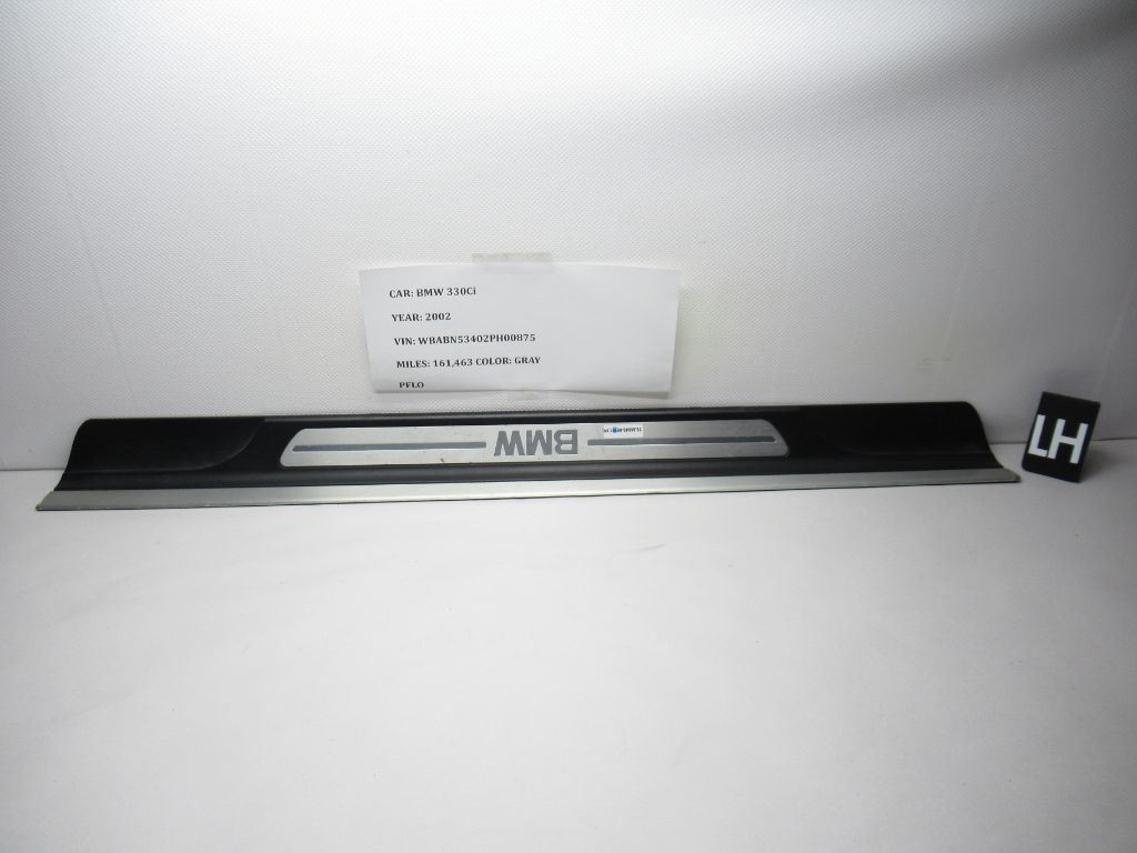 02-05 BMW 325Ci 330Ci Left Door Sill Trim Plate Cover (Damaged) 51478204113 OEM