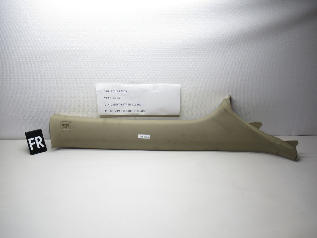 01-06 Acura MDX Front Right Side A Pillar Trim Moulding 84101-S3V-A010-M1 OEM
