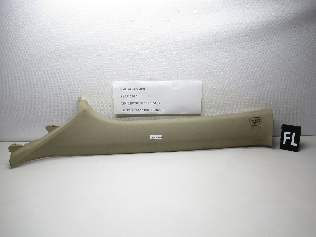 01-06 Acura MDX Front Left A Pillar Trim Panel Moulding 84151-S3V-A010-M OEM