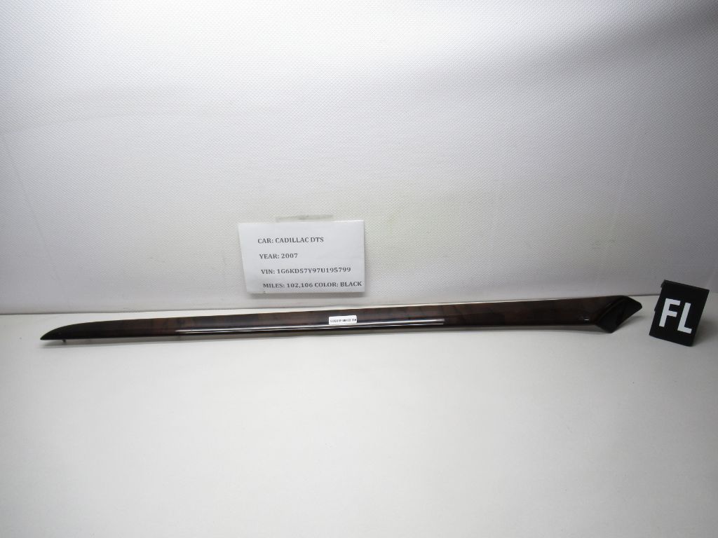 06-11 Cadillac DTS Front Left Door Interior Wood Trim Molding L0034762AA OEM