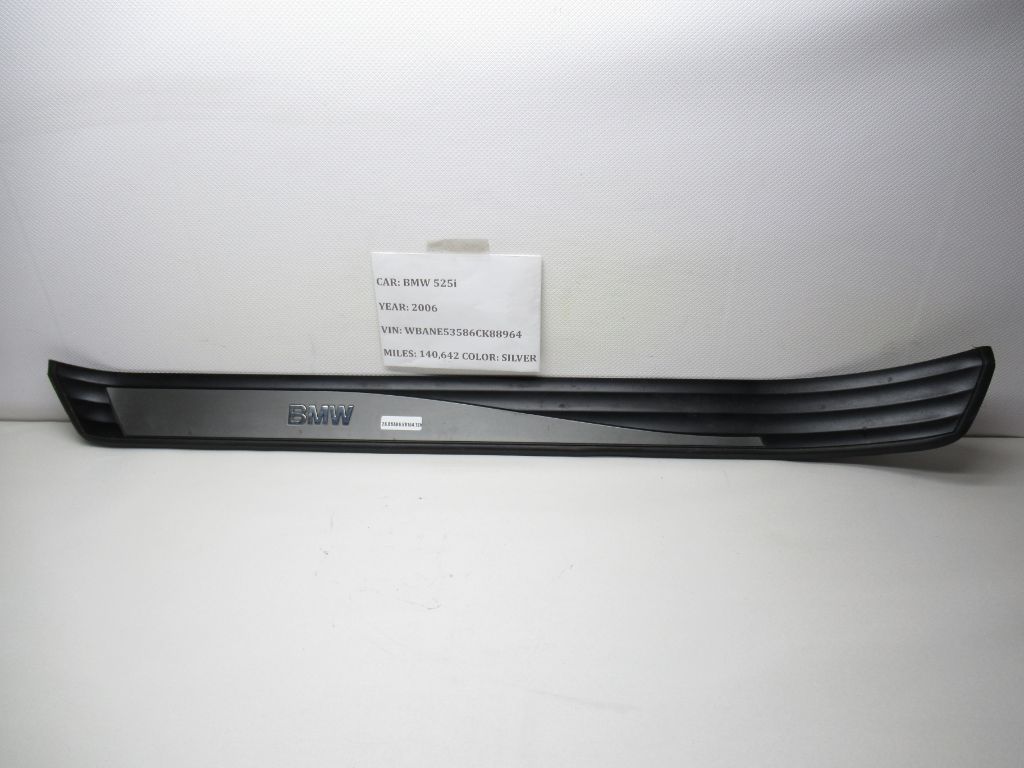 2006-2007 BMW 525I Front Left Side Door Sill Scuff Trim Cover 7034303 OEM