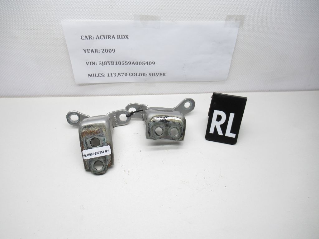 2009 ACURA RDX - REAR LEFT DOOR HINGES PAIR OEM